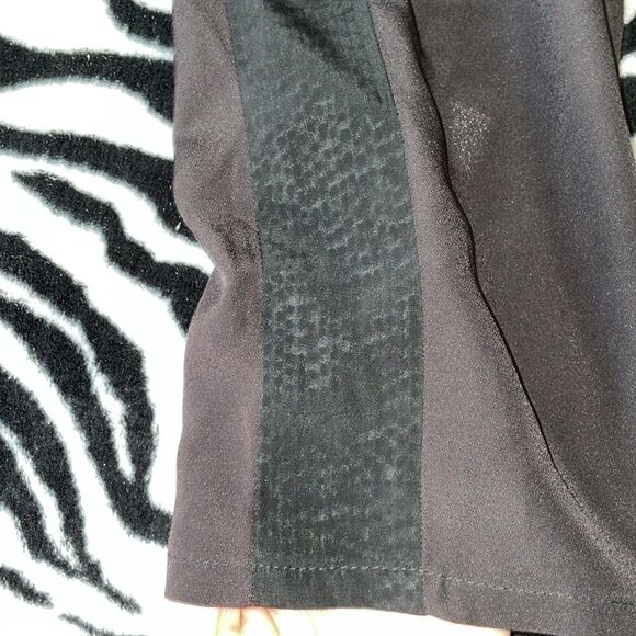 BCBGeneration black cheetah print trouser skinny straight dress pants size xxs - Picture 4 of 10